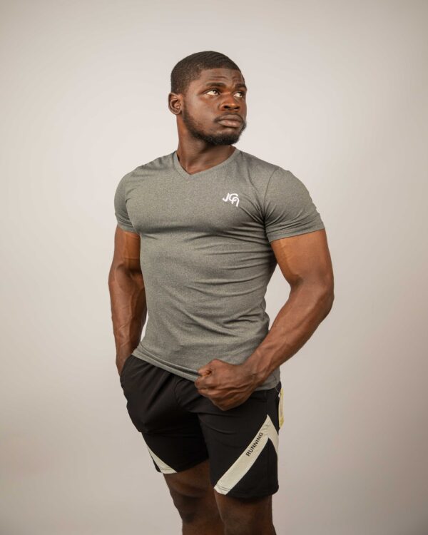 4503 Icon Muscle Fit V- Neck Short Sleeve - Image 2